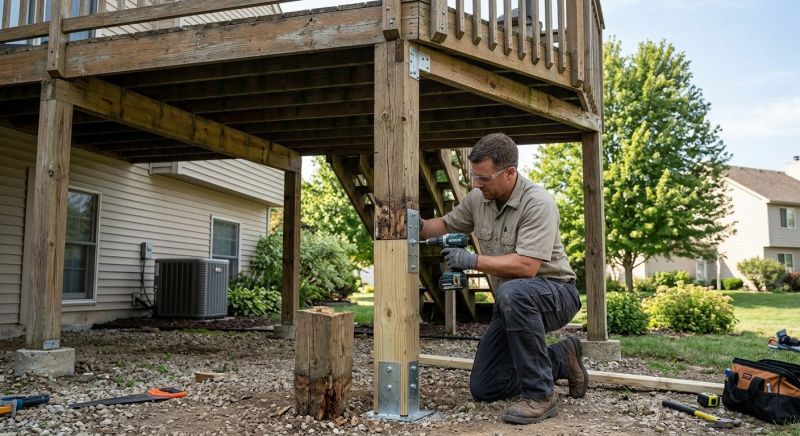 Wood Column Repair Service